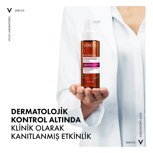 Vichy Dercos Densi-Solutions Güçlendirici Ve Hacim Veren Saç Serumu 100 Ml - İncelmiş Saçlar İçin Resveratrol Ve Stemoxydine - Görsel 2