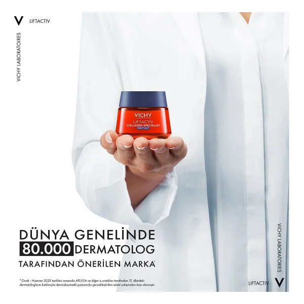 Vichy Liftactiv Collagen Specialist Nuit Yaşlanma Karşıtı 50 Ml Gece Kremi - Görsel 7