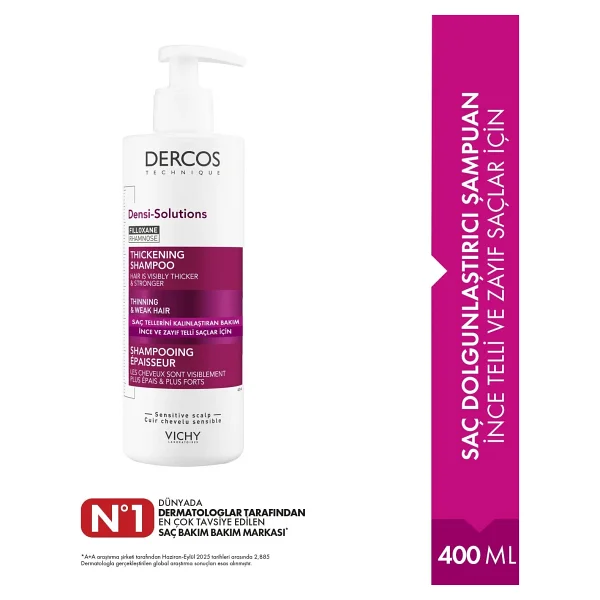 Vichy Dercos Densi-Solutions 400 Ml Şampuan - Görsel 3