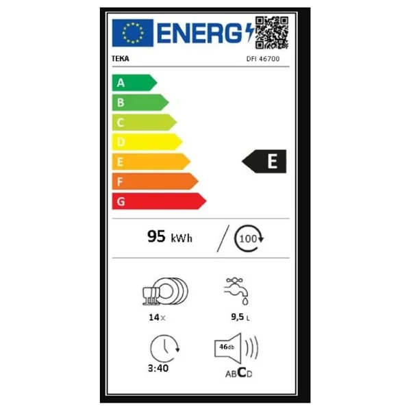 Teka Dfı 46700 Ttm 7 Programlı Ankastre Bulaşık Makinesi - Görsel 6