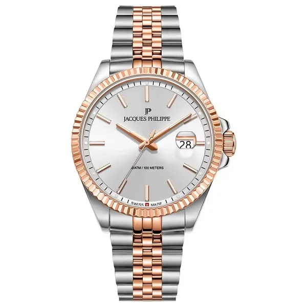 Jacques Philippe Adastra Jpqgs597328v2 Gümüş-Rose Gold Erkek Kol Saati - Görsel 3