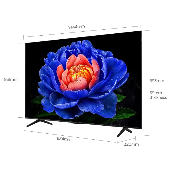 Tcl 65t6d 4K Ultra HD 65" 165 Ekran Uydu Alıcılı Google Smart QLED TV - Görsel 3