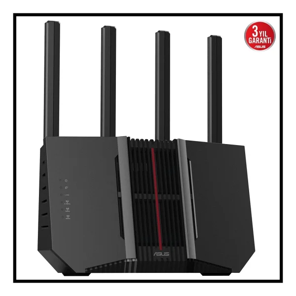 Asus Rt-Be92, Be9700, 4 Port, 9700mbps, Tri Band, 6ghz Wi-Fi 7, Aimesh, Gigabit Extendable Router - Görsel 2