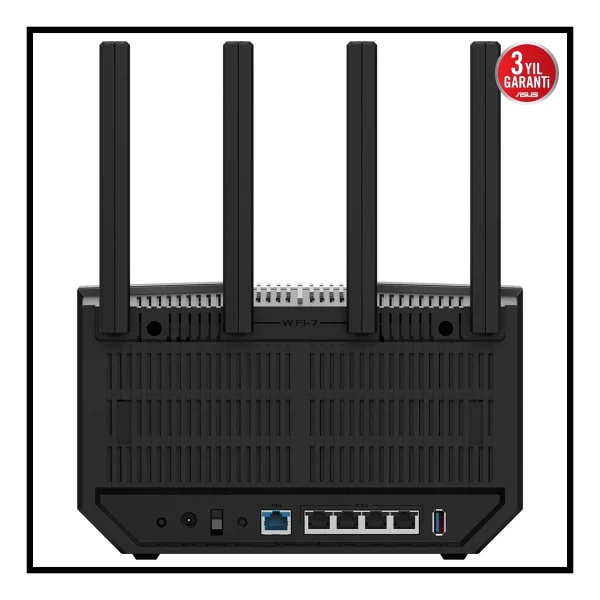 Asus Rt-Be92, Be9700, 4 Port, 9700mbps, Tri Band, 6ghz Wi-Fi 7, Aimesh, Gigabit Extendable Router - Görsel 5