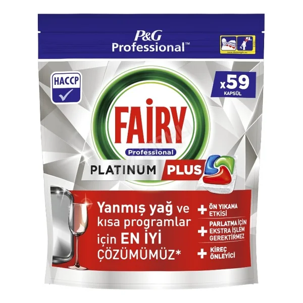 Fairy Professional Platinum Plus Bulaşık Makinesi Tableti 59'lu - Görsel 2