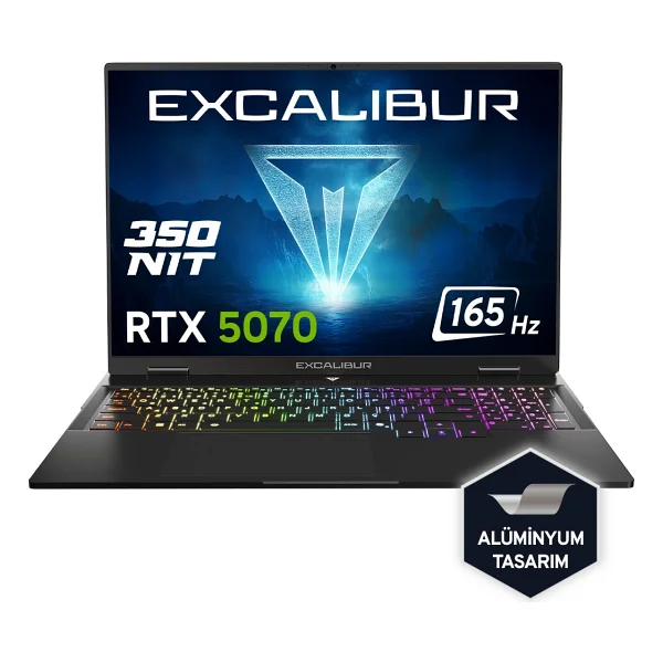 Casper Excalibur G915 G915.1362-CF70X-C i7-13620H 24 GB 1 TB SSD RTX5070 16" WUXGA Gaming Laptop