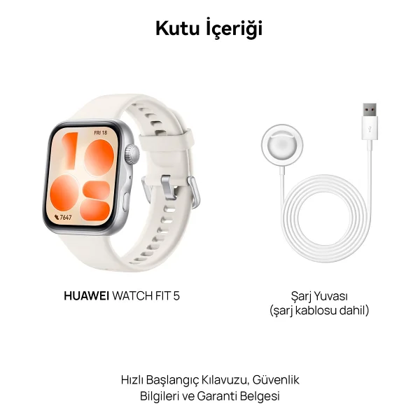 Huawei Watch Fit 5 Beyaz Akıllı Saat - Görsel 5