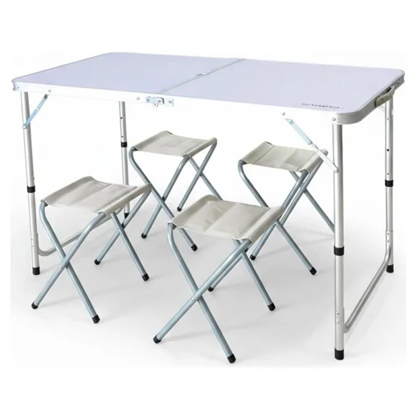 Madfox Nomad Duo 120x60 Cm 4 Kişilik Alüminyum Kamp Masa Sandalye Takımı - Görsel 7