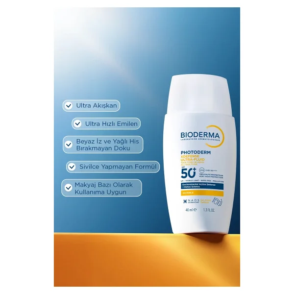 Bioderma Photoderm Xdefense Spf50+ Hassas&Tüm Ciltler Yüksek Korumalı Akışkan Güneş Kremi Renksiz 40 Ml - Görsel 5