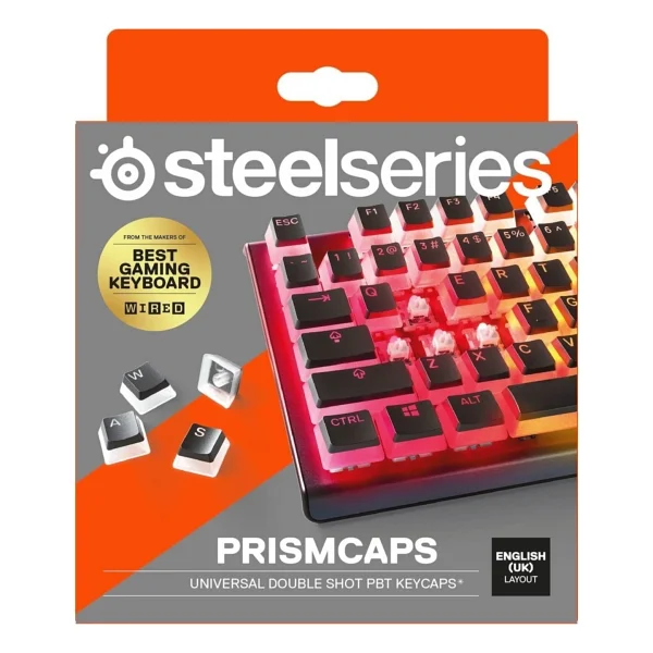 Steelseries Prismcaps Uk Siyah Tuş Takımı - Görsel 3