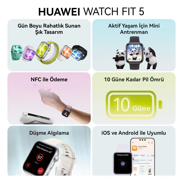 Huawei Watch Fit 5 Akıllı Saat - Görsel 2