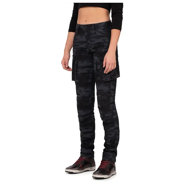 The Biker Jeans Truva Cargo Camo Korumalı Motosiklet Pantolonu Kadın - Görsel 5
