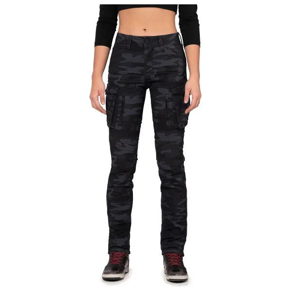 The Biker Jeans Truva Cargo Camo Korumalı Motosiklet Pantolonu Kadın - Görsel 7