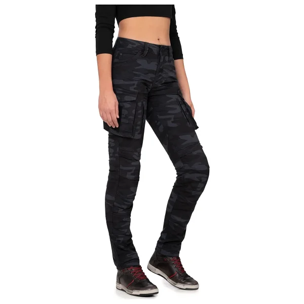 The Biker Jeans Truva Cargo Camo Korumalı Motosiklet Pantolonu Kadın - Görsel 8