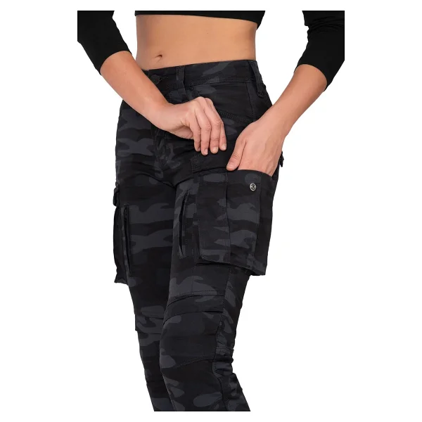 The Biker Jeans Truva Cargo Camo Korumalı Motosiklet Pantolonu Kadın - Görsel 9
