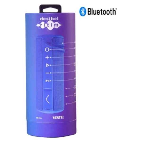 Vestel Desibel H500 Bluetooth Hoparlör Mavi - Görsel 10