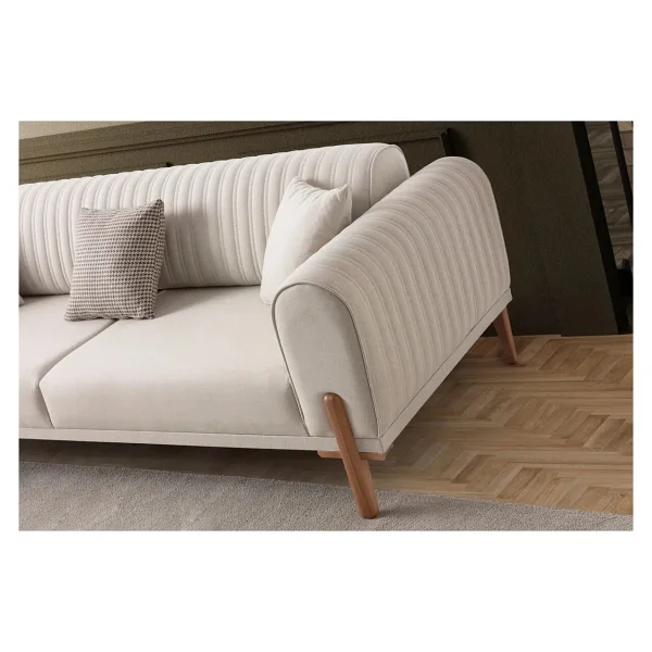 Edsy Home Galata 3+3+1 Koltuk Takımı Krem - Görsel 6