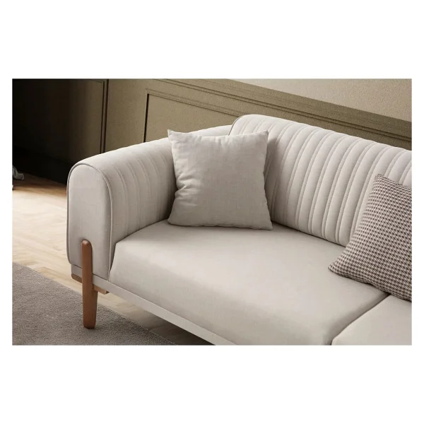 Edsy Home Galata 3+3+1 Koltuk Takımı Krem - Görsel 9