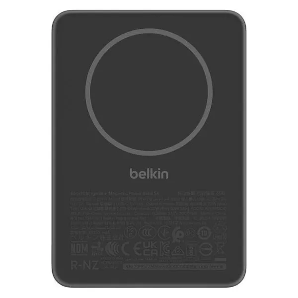 Belkin BoostCharge Slim BPD010HQBK Siyah 5000 mAh MagSafe Powerbank - Görsel 2
