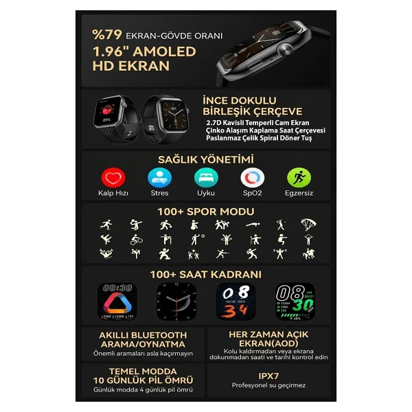 Temiz Qcy Watch Gs2 Akıllı Saat - Görsel 5
