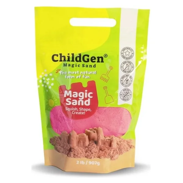 Childgen Pembe Doğal Kinetik Kum Refill Paket 907 Gr - Görsel 5