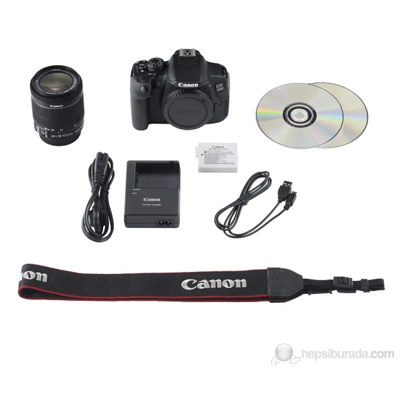 Canon Eos 700d + 18-55mm Lens Dslr Fotoğraf Makinesi - Görsel 3