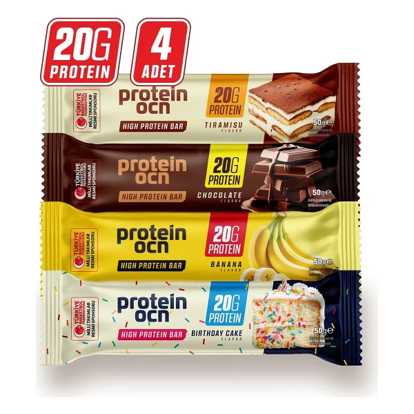 Proteinocean Protein Bar - Karma Kutu - 50g X 4 Adet - Görsel 8