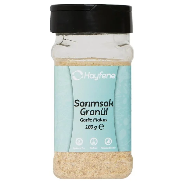 Hayfene Sarımsak Granül 180 G Katkısız Renklendiricisiz Taze Öğütülmüş Doğal Ürün - 180 Gr - Görsel 7