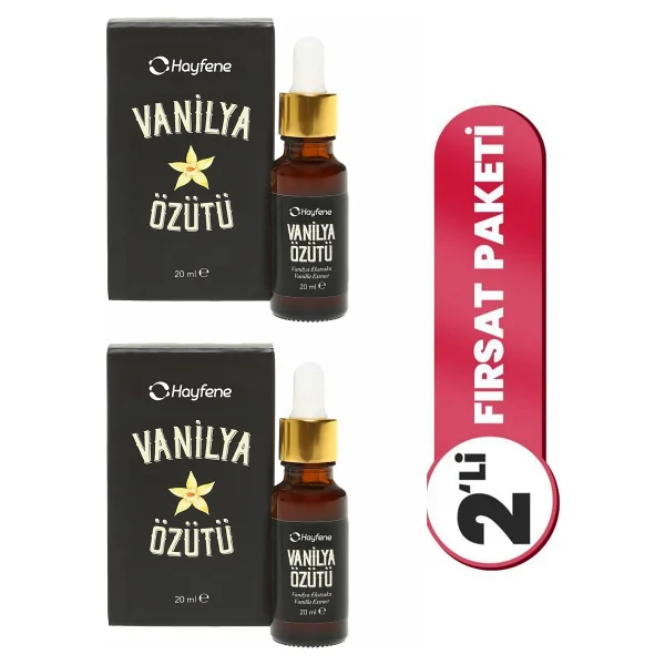 Hayfene Vanilya Özütü 20 mL - 2'li Set - Görsel 4