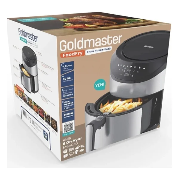 Goldmaster Foodfry 6.2 Lt Yağsız Fritöz - Görsel 7