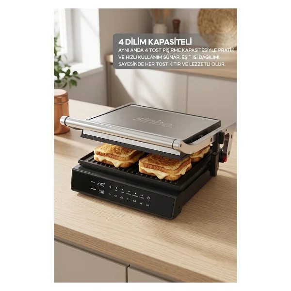 Sinbo Ssm-2596 2000 W Izgara Ve Tost Makinesi - Görsel 8
