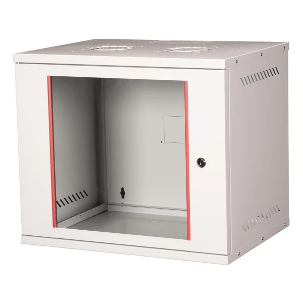 Lande - 9u 19" Cam Kapaklı Duvar Tipi Rack Kabinet Genişlik: 544 Mm Derinlik: 400 Mm Açık Gri Demonte - Görsel 2