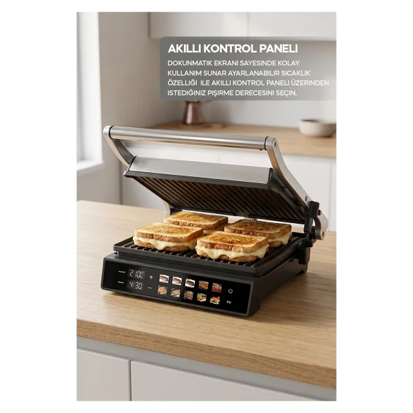 Sinbo Ssm-2597 2000 W Dijital Izgara Ve Tost Makinesi - Görsel 3