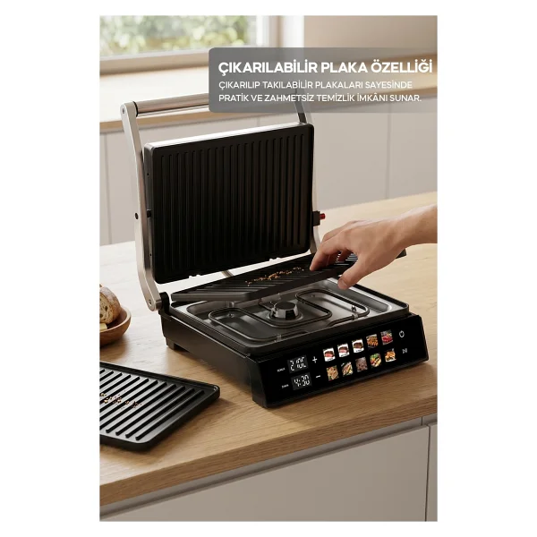 Sinbo Ssm-2597 2000 W Dijital Izgara Ve Tost Makinesi - Görsel 5