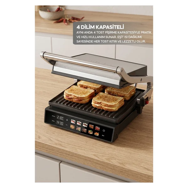 Sinbo Ssm-2597 2000 W Dijital Izgara Ve Tost Makinesi - Görsel 7