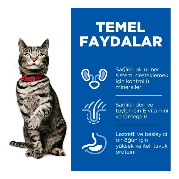 Hill's Science Plan Urinary Tavuklu 1.5 Kg Yetişkin Kedi Maması - Görsel 6