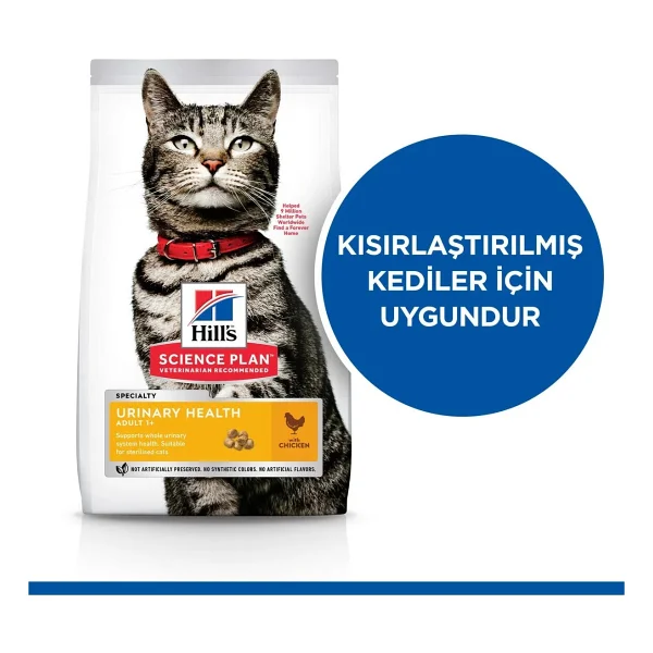 Hill's Science Plan Urinary Tavuklu 1.5 Kg Yetişkin Kedi Maması - Görsel 8