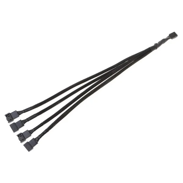 Alfais 4987 4 Pin Fan Çoklayıcı Y Pwm Çoklayıcı Splitter Kablosu 4 Port - Görsel 3