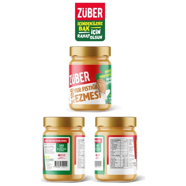 Züber %100 Fıstık Ezmesi 315 Gr - Görsel 6