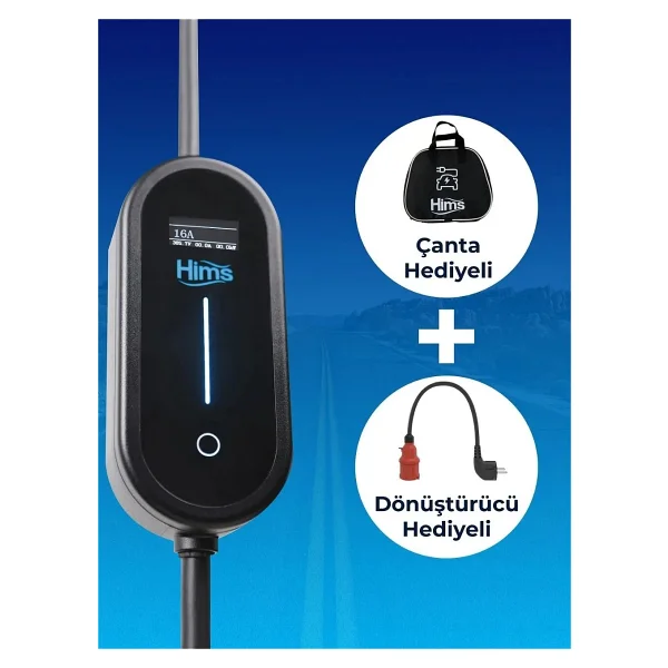 Hims Hctk-11-Ps 11 Kw 5 M Kablolu Elektrikli Araç Şarj İstasyonu - Görsel 2