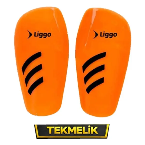 Liggo Yetişkin Ve Çocuk Kaleci Eldiveni Dizlik Dirseklik Tekmelik Tozluk Seti - 9 - Turuncu - Görsel 6