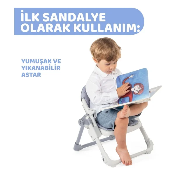 Chicco Dönüştürülebilir Yükseltici Mama Sandalyesi Bunny Turuncu 0-3 Yaş İçin Ergonomik Özellikler - Görsel 3
