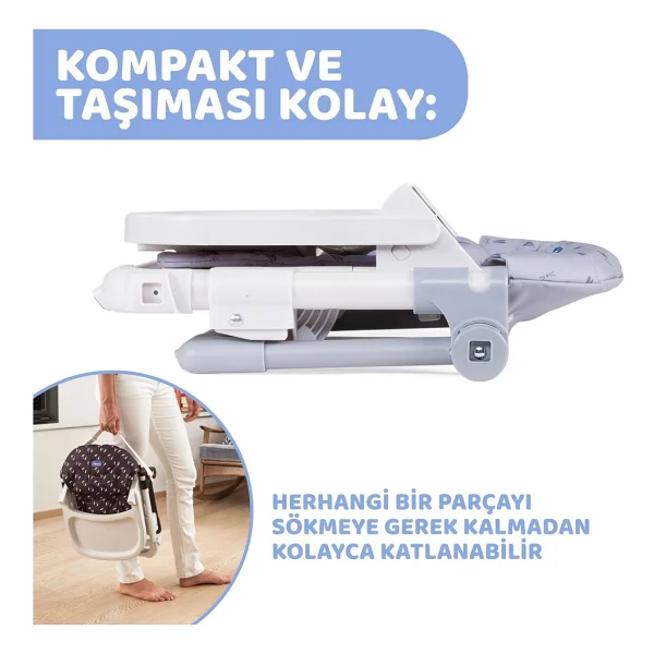 Chicco Dönüştürülebilir Yükseltici Mama Sandalyesi Bunny Turuncu 0-3 Yaş İçin Ergonomik Özellikler - Görsel 5