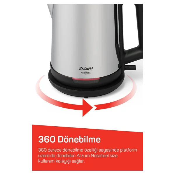 Arzum Neosteel Ar3158 1800 W Çelik Çay Makinesi - Görsel 7