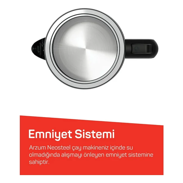 Arzum Neosteel Ar3158 1800 W Çelik Çay Makinesi - Görsel 8