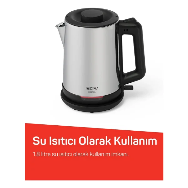 Arzum Neosteel Ar3158 1800 W Çelik Çay Makinesi - Görsel 9
