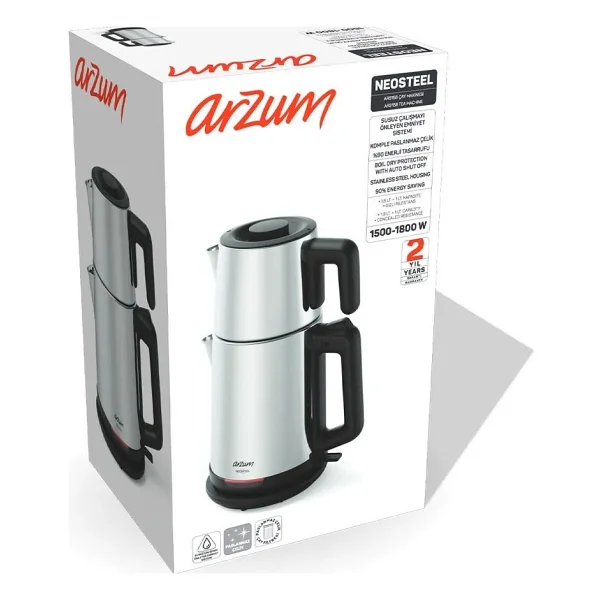 Arzum Neosteel Ar3158 1800 W Çelik Çay Makinesi - Görsel 10