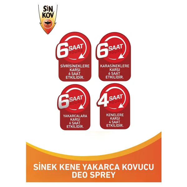 Sinkov Sinek Kene Yakarca Kovucu Deo Aerosol Sprey 100ml - Uzun Süre Koruma - Görsel 3