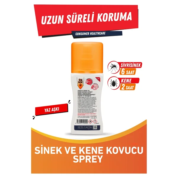 Sinkov Sinek ve Kene Kovucu Sprey 100ML - Uzun Süre Koruma - Görsel 2