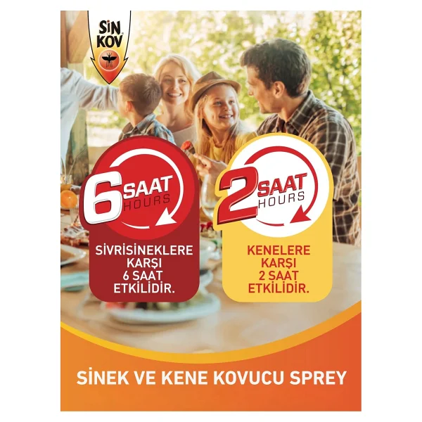 Sinkov Sinek ve Kene Kovucu Sprey 100ML - Uzun Süre Koruma - Görsel 3
